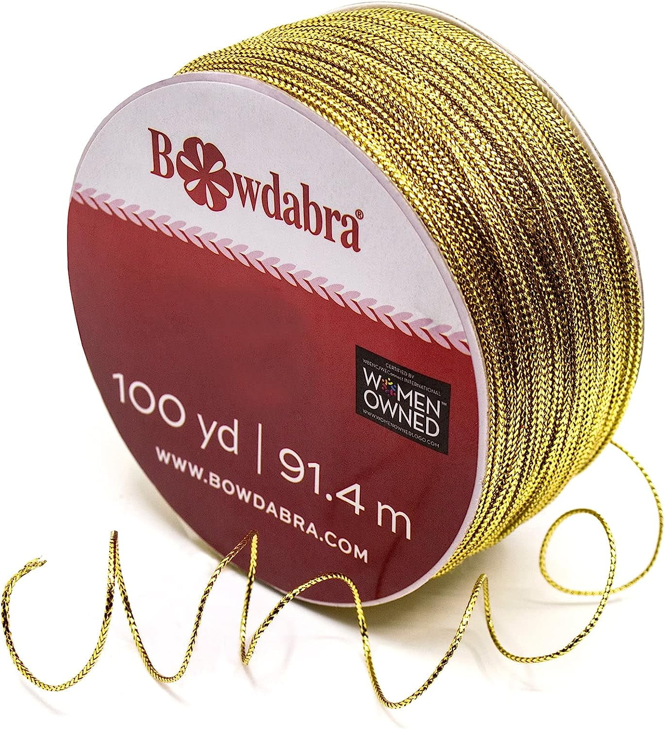 1-1/2 Wired Satin Ribbon : Bowdabra