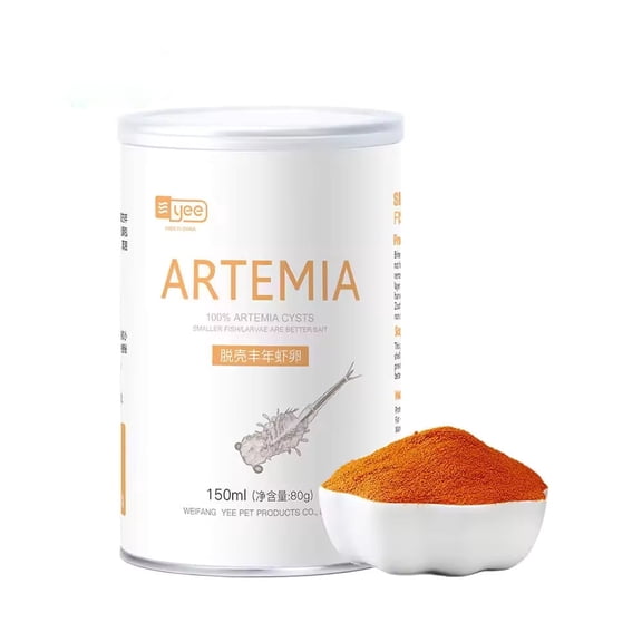 MorexLab Decapsulated Brine Shrimp Eggs Fish Food, 80g Can