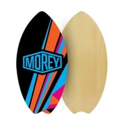 Morey  Skimboard   37.5  with Swallow Tail, Multilayer Wood Core, Protective Shiny Resin & Rocker Nose for Beginners to Intermediates 80 160 lbs, Unisex.