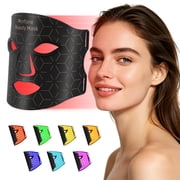 Morfone Red Light Therapy for Face, 7-1 Colors LED Face Mask, Portable Red Light Mask for Home and Travel