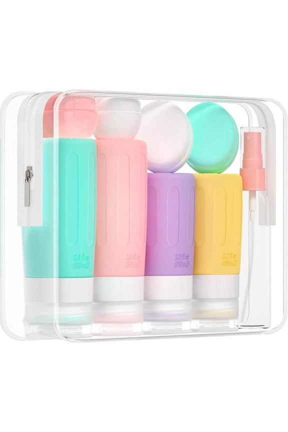 16 Pack Travel Bottles for Toiletries, Tsa Approved Leak Proof Travel Size Containers, BPA Free Refillable Travel Accessories for Shampoo Conditioner Lotion