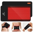 thumbnail image 1 of Morfone Red Light for Body, 10000mAh Cordless Portable Infrared Light Pad, 24" x 12" Red Light Mat with Timer, 660 & 850nm Infrared Heating Pad for Back Shoulder Knee Joint Waist, 1 of 12