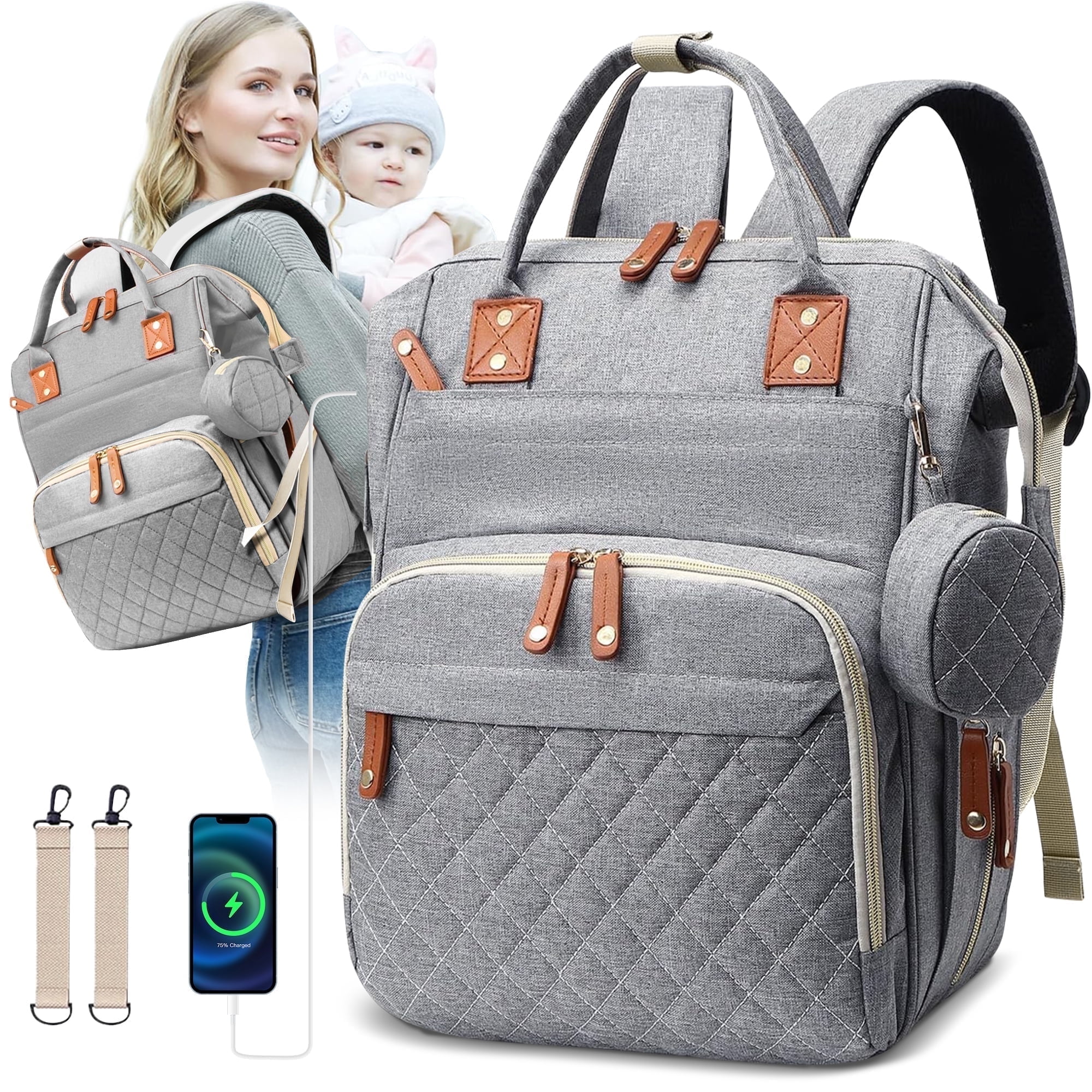 Baby Backpack Diaper Bag For Mom And Dad Morfone Baby Diaper Bag