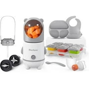 Morfone Baby Food Maker, 17 in 1 Baby Food Processor, Food Blender with Baby Food Containers, Grey