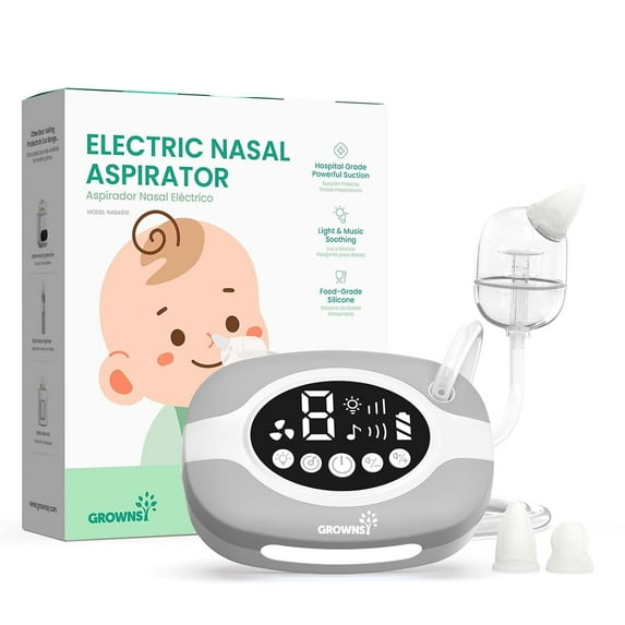 Morfone Nasal Aspirator for Baby, Hospital Grade Baby Nose Sucker with 9 Suction Levels, Music & Night Light Nose Suction for Infants Babies Toddler