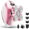 thumbnail image 1 of Morfone 5-in-1 Electric Razors for Women, Wet/Dry 7D Womens Razor & Hair Trimmer with USB Adapter & Charging Cable,5D Rechargeable Rotary Shaver with Lithium-Ion Battery, Water Resistant Grooming Kit, 1 of 6