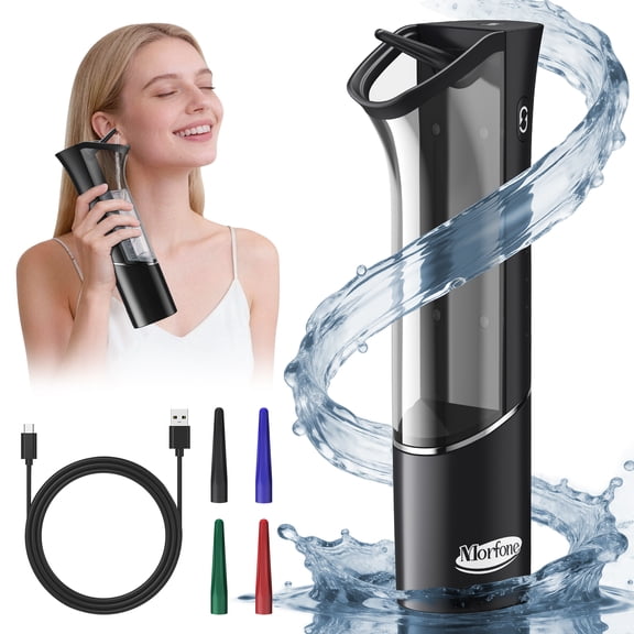 Morfone Ear Wax Removal with One-Piece Waste Tank, Ear Cleaner with Water Temperature Sensor, 4 Pressure Settings