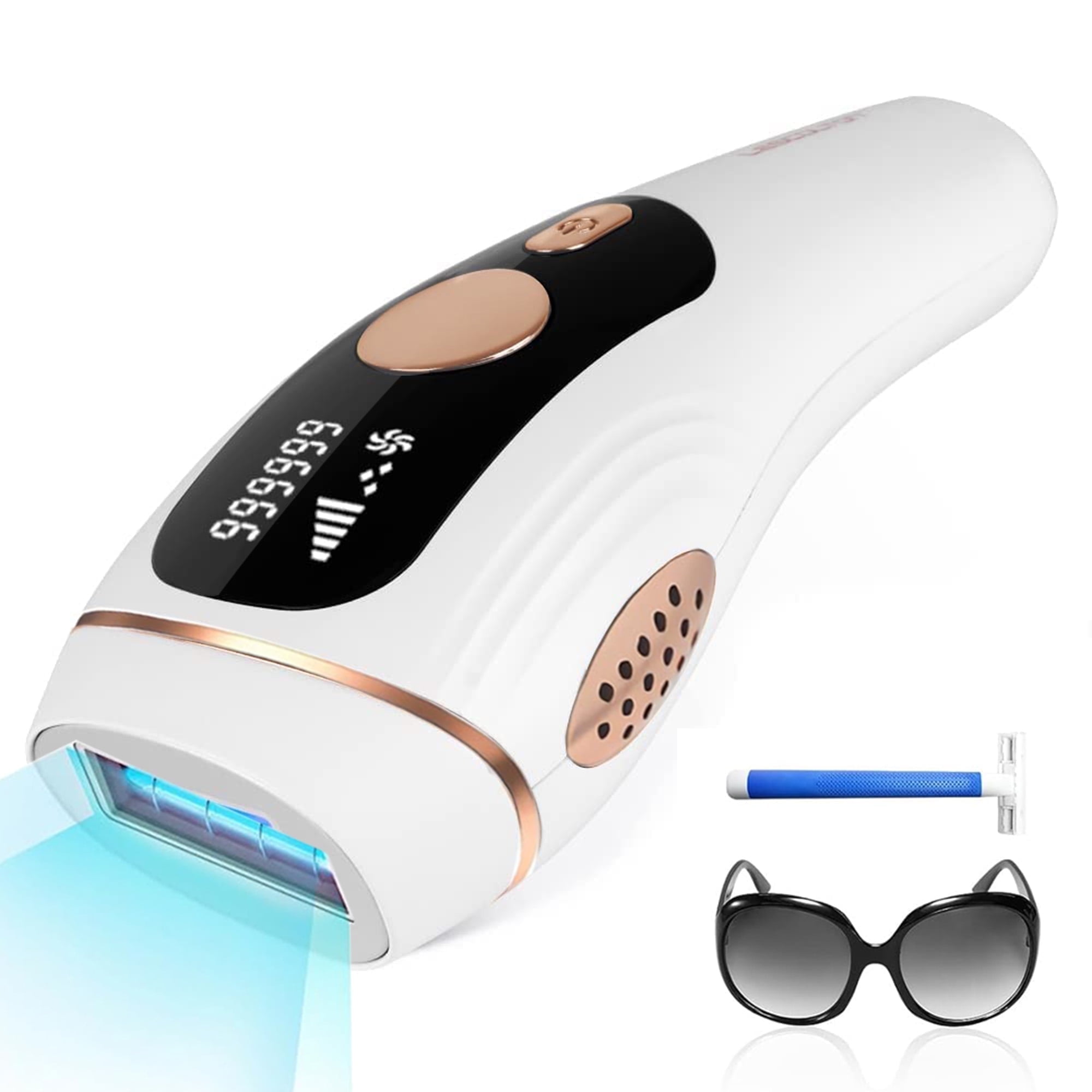 Morfone IPL Hair Removal, Laser Hair Removal Permanent for Women and Men, 999999 Flashes at Home Hair Removal Device for Facial Legs Arms Whole Body Treatment