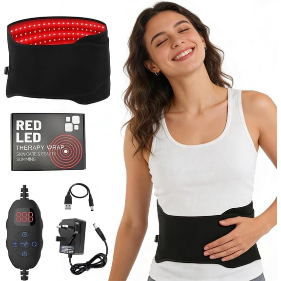 Morfone Cordless Heating Massage Belt for Back, Shoulders, Waist, and Knees, Back Massager for Muscle Relaxation