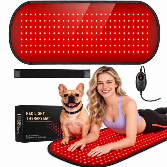 Morfone Red Light Mat for Body, 31" x 14" Red Light Pad, 240 LEDs, 660nm & 850nm