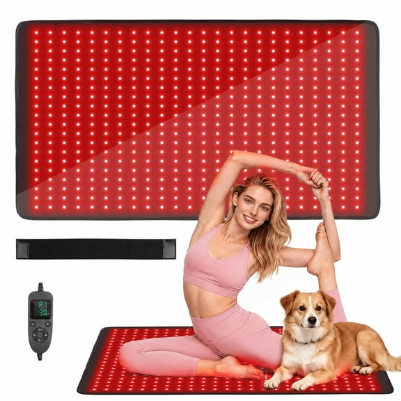 Morfone Red Light Mat for Body, 36" x 20" Red Light Pad, 480 LEDs, 660nm & 850nm