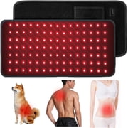 Morfone Red Light Belt for Lower Back, 120 LEDs, 4 Modes, 6 Timers, 5 Temperature Levels, Black