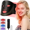 thumbnail image 1 of Morfone Red Light Therapy for Face, 4 Modes Led Face Mask Light Therapy with Remote, Portable Light Therapy Mask for Skin Care at Home, Travel (Black), 1 of 9