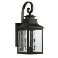 thumbnail image 1 of Morgan 3 Light Outdoor Wall Mounted Lighting In Oil Rubbed Bronze Finish, 1 of 2