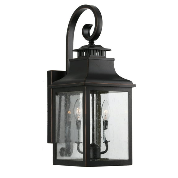 Morgan 3 Light Outdoor Wall Mounted Lighting In Oil Rubbed Bronze Finish
