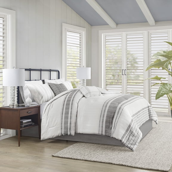 Morgan 6 Piece Cotton Jacquard Oversized Comforter Set