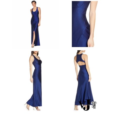 Morgan & Company Juniors Cutout Gown, Various Sizes: 11/Navy