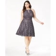 thumbnail image 1 of Morgan & Company Trendy Plus Size Lace Fit & Flare Dress, 1 of 3
