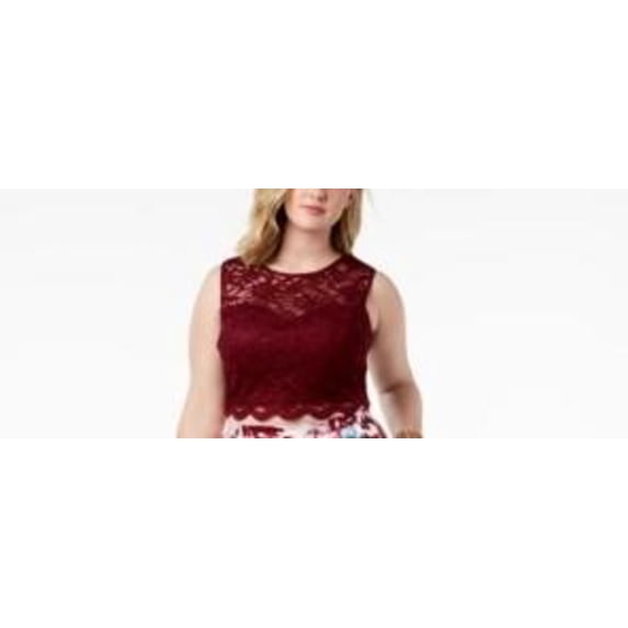 Morgan & Company Trendy Plus Size Sparkle Crop Top ONLY Size 18W