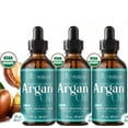 thumbnail image 1 of Morgan Cosmetics 100% Organic Rejuvenating Argan Oil 3 Pack Bundle, 1 of 6