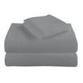 thumbnail image 1 of Morgan Home Grey 4-Piece Turkish Flannel Sheet Set Queen, 1 of 7