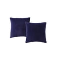 thumbnail image 1 of Morgan Home Velvet  2-Pack Square Decorative Pillow, Navy, 18X18, 1 of 2