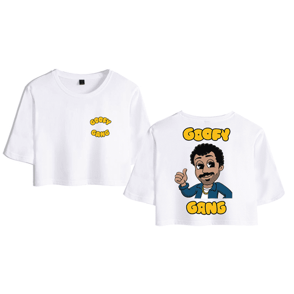 Morgan Jay Merch Goofy Gang Crop Top T-shirt Suits Fashion Women Girls Short Sleeve Tees