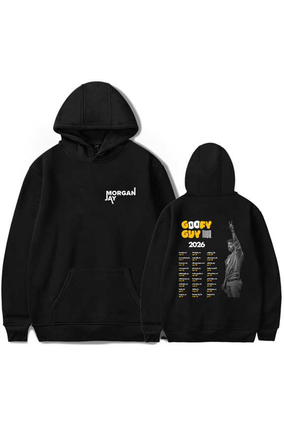 Morgan Jay Merch Goofy Guy Tour 2026 Hoodie Long Sleeve Pullovers Tour Comedy Funny Casual Outfits Unisex