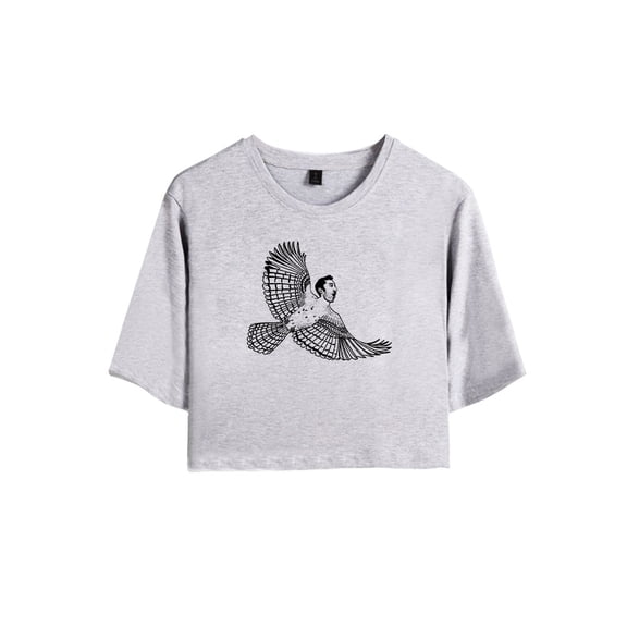 Morgan Jay Merch Jaybird Crop Top T-shirt Suits Fashion Women Girls Short Sleeve Tees