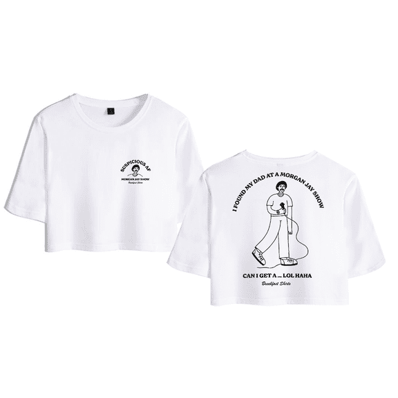 Morgan Jay Merch MJ Greatest Hits Crop Top T-shirt Suits Fashion Women Girls Short Sleeve Tees