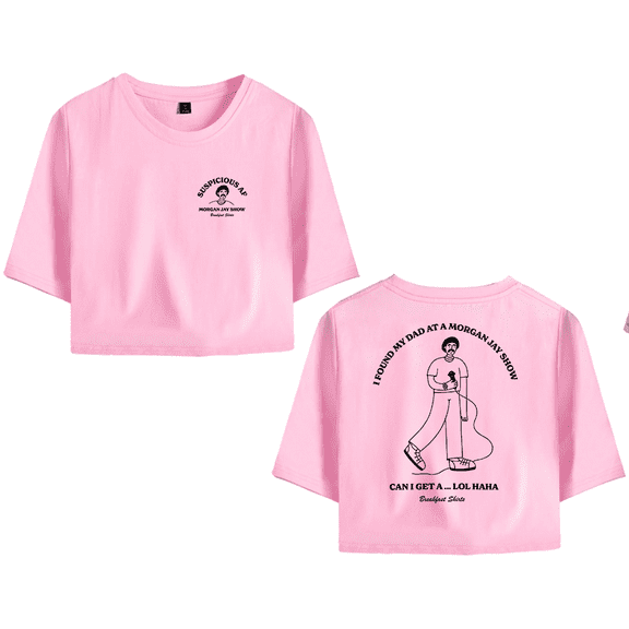 Morgan Jay Merch MJ Greatest Hits Crop Top T-shirt Suits Fashion Women Girls Short Sleeve Tees