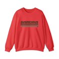 thumbnail image 1 of Morgan Jay Merch Suspicious AF Crewneck Sweatshirt Men Women Unisex Long Sleeve Pullover Tops, 1 of 2