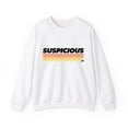 thumbnail image 1 of Morgan Jay Merch Suspicious AF Logo Crewneck Sweatshirt Men Women Unisex Long Sleeve Pullover Tops, 1 of 2