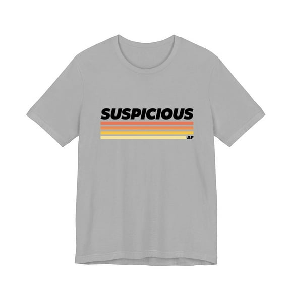 Morgan Jay Merch Suspicious AF Logo T-shirt Men Women Shirt Short Sleeve Casual Graphic Tee