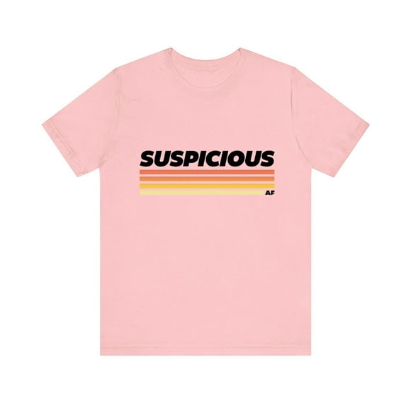 Morgan Jay Merch Suspicious AF Logo T-shirt Men Women Shirt Short Sleeve Casual Graphic Tee