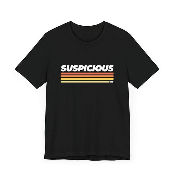 Morgan Jay Merch Suspicious AF Logo T-shirt Men Women Shirt Short Sleeve Casual Graphic Tee