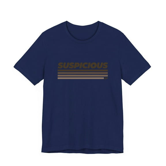Morgan Jay Merch Suspicious AF T-shirt Men Women Shirt Short Sleeve Casual Graphic Tee