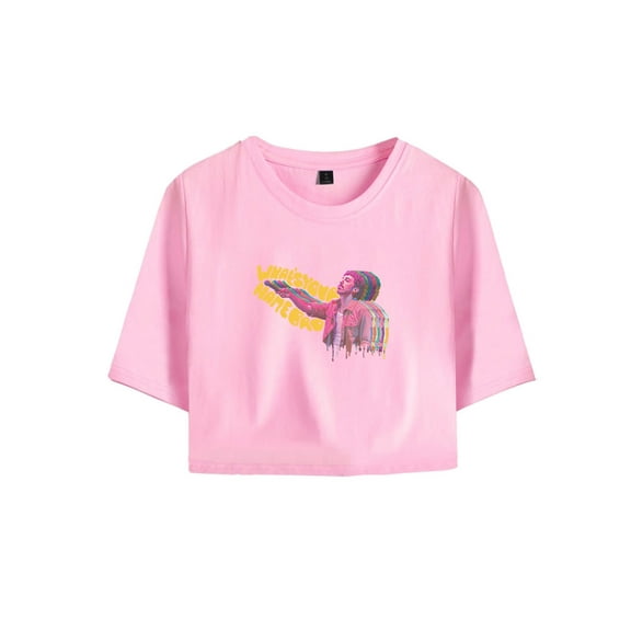 Morgan Jay Merch Whats Your Name Bro Crop Top T-shirt Suits Fashion Women Girls Short Sleeve Tees