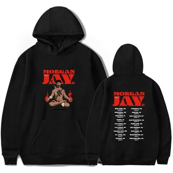 Morgan Jay Tour 2025 Hoodies Unisex Fashion Sweatshirt Pullover Casual Streetwear