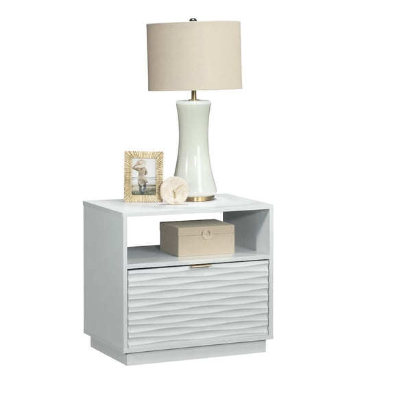 Sauder Morgan Main Night Stand, White finish