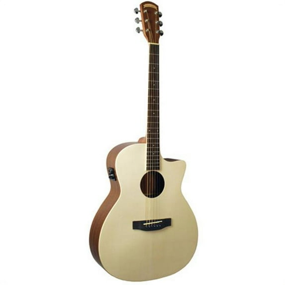 Morgan Monroe MG-505N/E Acoustic Electric Guitar, Natural Matte