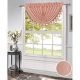 thumbnail image 1 of Morgan Rod Pocket Waterfall Valance With Fringe Tassels, Blush, 48x37 Inches, 1 of 1