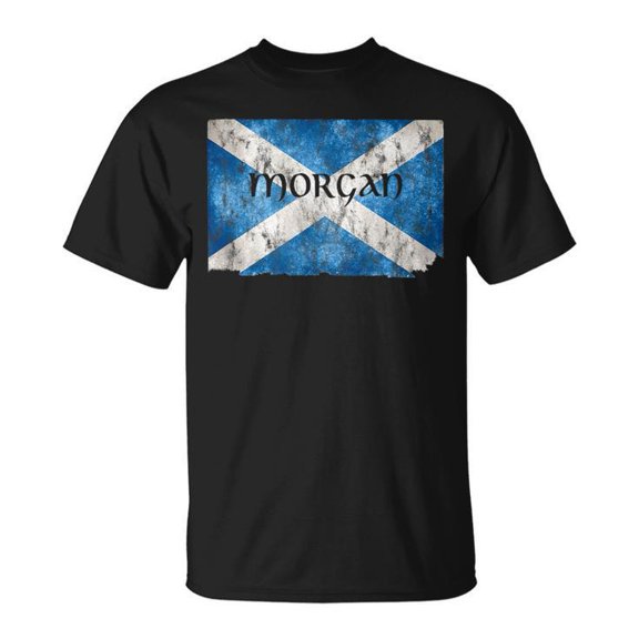 Morgan Scottish Clan Name Scotland Flag UnisexT-shirt