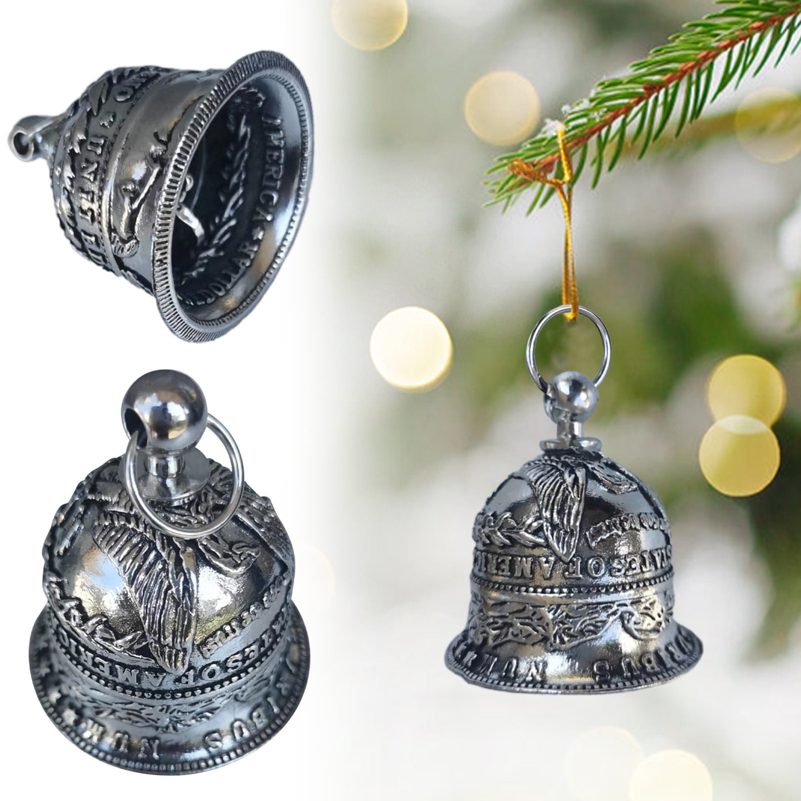 Towle 2025 Silver Plated Pierced Bell Ornament - 46th Annual Collectible Edition, Christmas 2025
