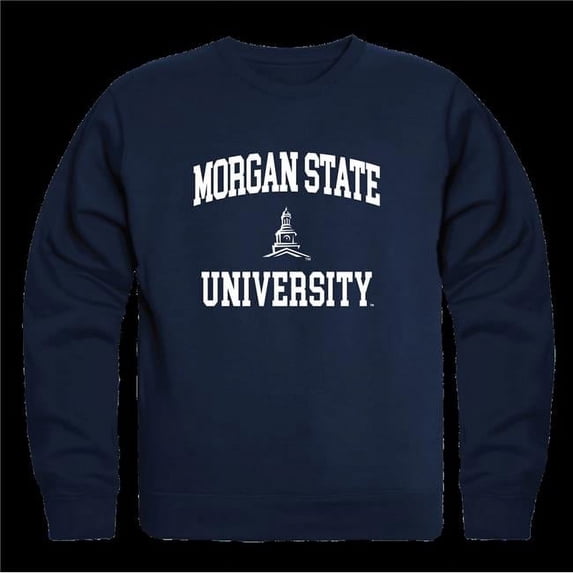 Morgan State University Bears Seal Crewneck Sweatshirt, Navy - Small