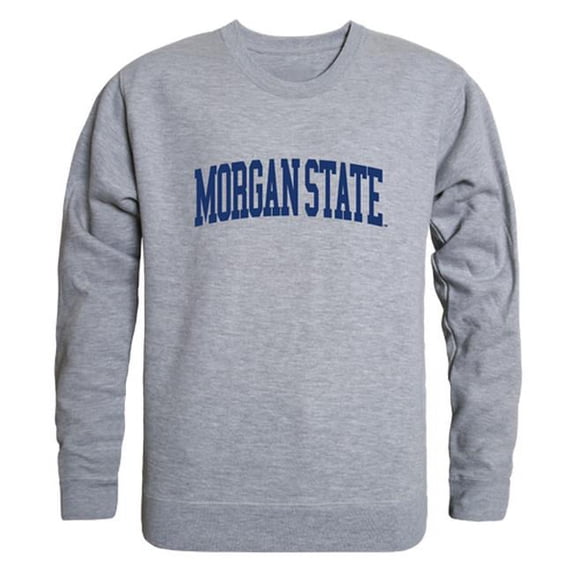 Morgan State University Men GameDay Crewneck Sweatshirt, Heather Grey - Large