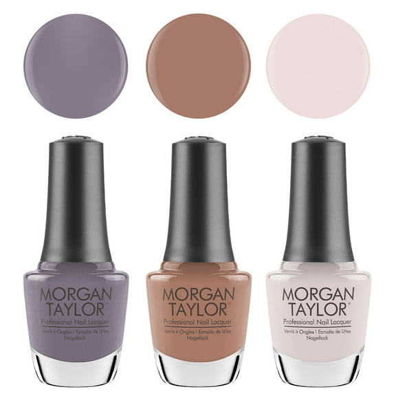 Morgan Taylor Fall 2022 Plaid Reputation Nail Polish Manicure Set, 3 Pack