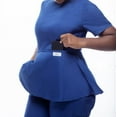thumbnail image 1 of Morgan Taylor Scrubs Womens Peplum Scrub Top, 1 of 12
