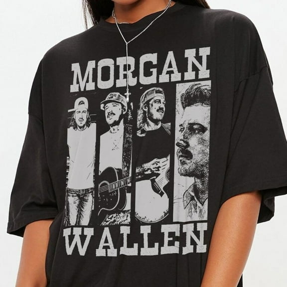 Morgan Tour 2025 Vintage Shirt, Unisex Heavy Cotton T-shirt Gift for Fan,Black Color,Size L