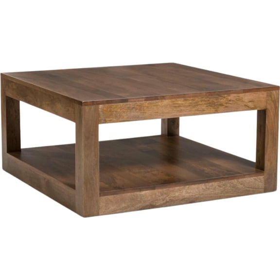 Morgan Traditional Mango Wood Coffee Table with Brindled Ash Finish
